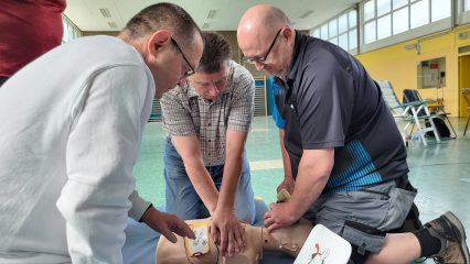Einsatz des Defibrillators