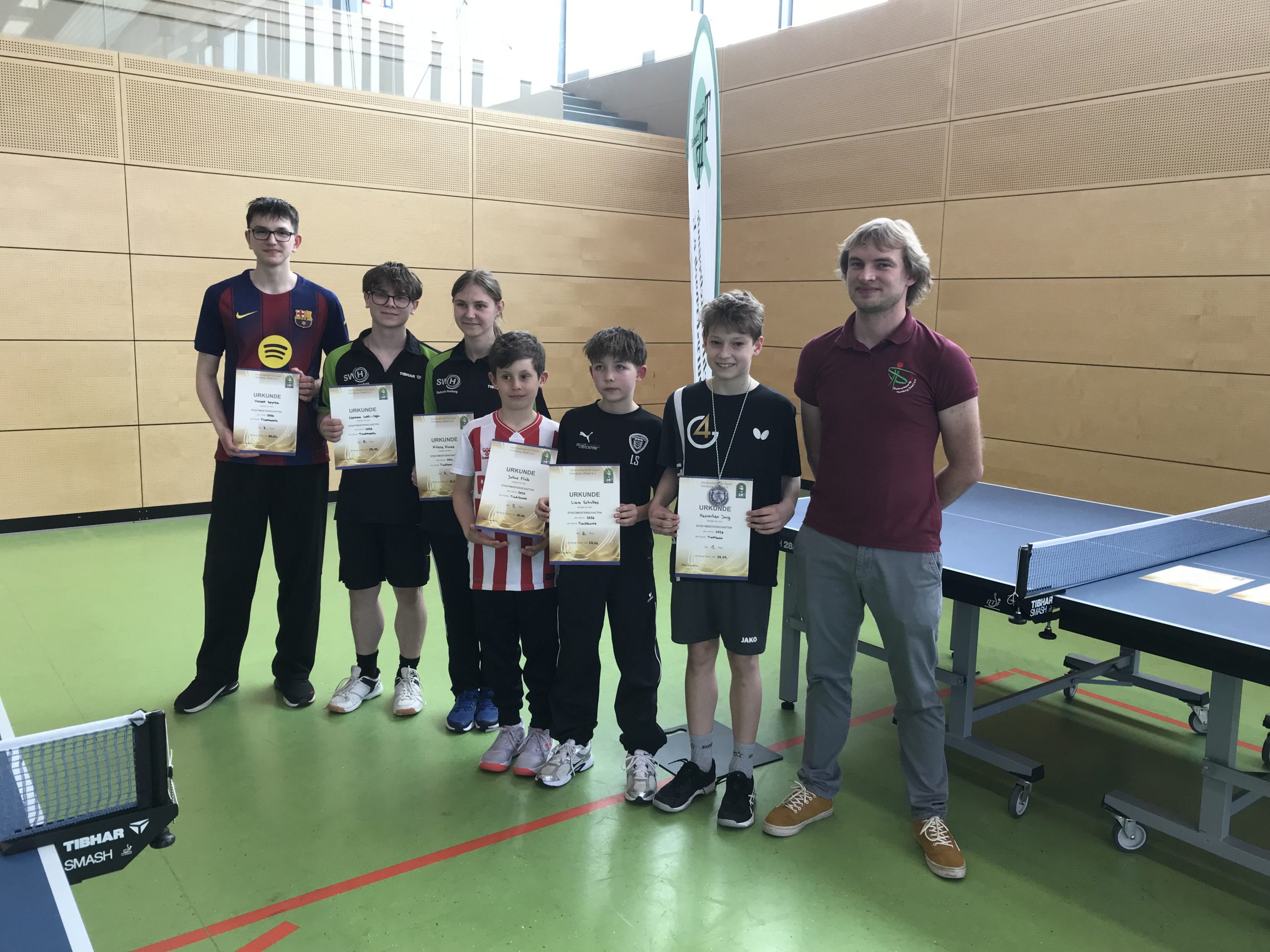 erfolgreicher Teilnehmer bei den Stadtmeisterschaften 2026 der Jugend Foto: TTF HOM-Erbach