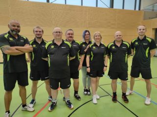 Romano Wiegand, Manuel Reichhardt, Robert Wrobel, Peter Poeggel, Mirela Drljaca, Christian Gauer, Paskal Wrobel - es fehlt Christian Wrobel