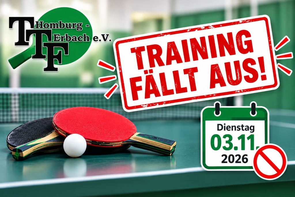 Training fällt aus