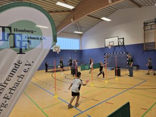 Tischtennis - vier Stationen organisiert durch die Tischtennisfreunde Homburg-Erbach